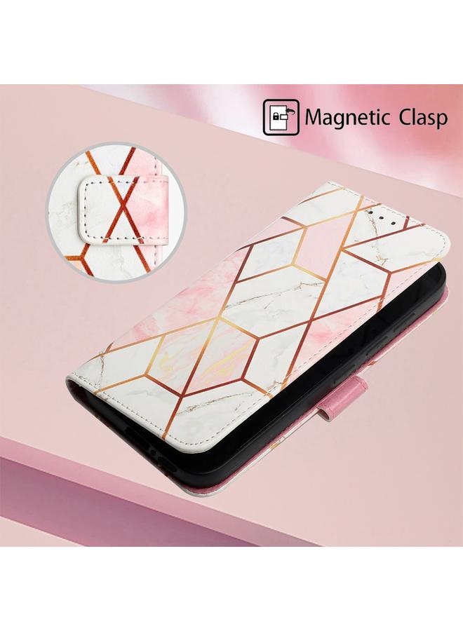 اس-توب جراب لهاتف موتورولا إيدج 40 نيو PT003، جراب جلدي قابل للطي بنمط رخامي - Image 2