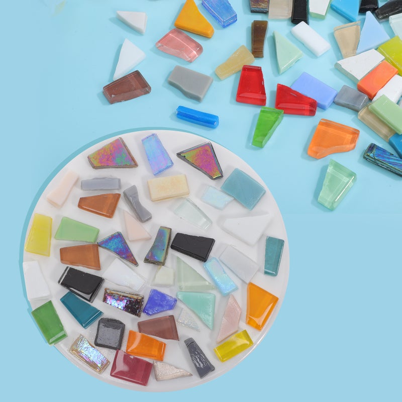 Glass Mosaic Tiles for Artistic Creations, Perfect for Home Decor and Jewelry Making - Image 5