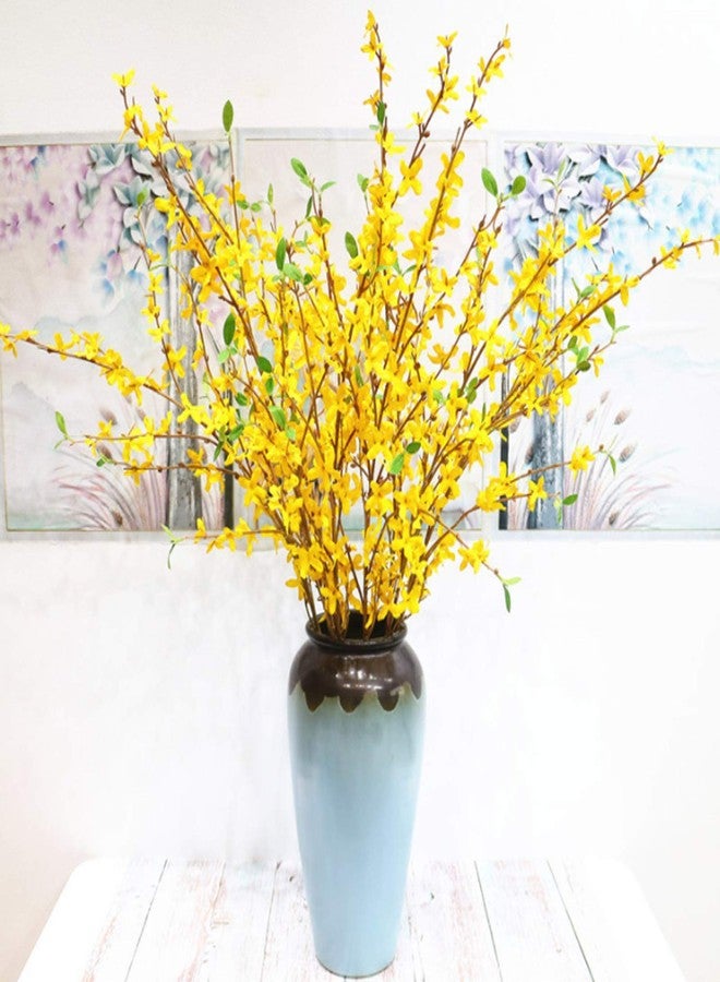 FQQWEE 6Pcs Artificial Forsythia Flower Branches 39 Inch Long Faux Yellow Jasmine Artificial Flowers Stems Silk Winter Spring Forsythia Flowers Bouquets for Floral Arrangement Wedding Home Decor - Image 2