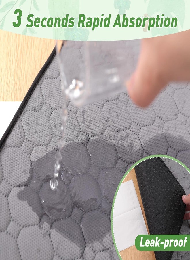 LWYMX 2Pack Guinea Pig Cage Liners, LWYMX 24''X36'' Washable Guinea Pig Pee Pads, Non Slip Reusable Super Absorbent Guinea Pig Training Mat Bedding Fleece for Small Animals Hamster Rabbit Chinchilla Rat - Image 4