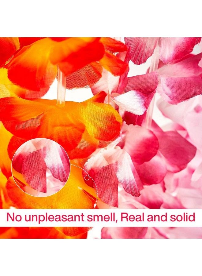 PartyWoo - Hawaiian Leis 10 Pcs Flower Leis Luau Birthday Party Decorations Fiesta Party Decorations Flamingo Party Supplies Hawaiian Party Decorations Tropical Party Supplies Party Favors - Image 1