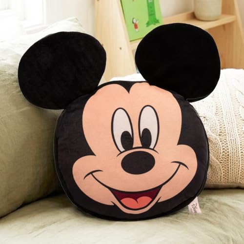 Mirada Mickey Face Cushion – Adorable Soft Face Toy, Stuffed Pillow, for Kids, Girls & Boys, Disney Licensed Decor – 35cm - Image 1