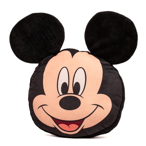 Mirada Mickey Face Cushion – Adorable Soft Face Toy, Stuffed Pillow, for Kids, Girls & Boys, Disney Licensed Decor – 35cm - Image 2