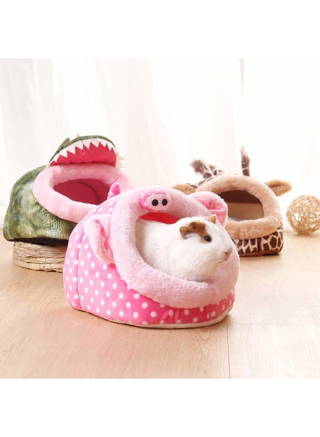 LEFTSTARER Guinea Pig Bed Toy Cage House Accessories Nest Hedgehog Hamster Supplies Sugar Glider Ferret Rat Bed Toy Small pet Animals（3-L） - Image 5