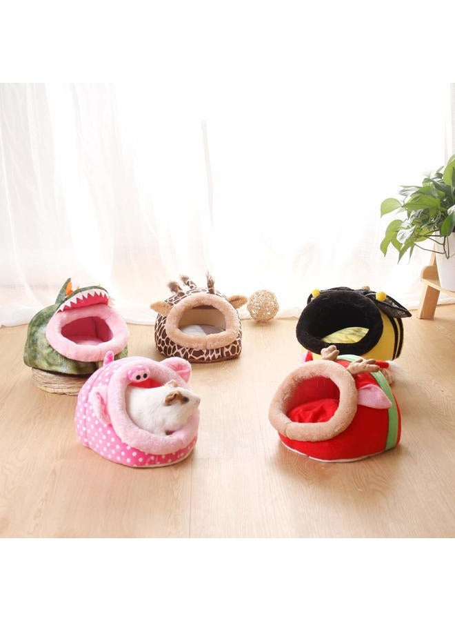 LEFTSTARER Guinea Pig Bed Toy Cage House Accessories Nest Hedgehog Hamster Supplies Sugar Glider Ferret Rat Bed Toy Small pet Animals（3-L） - Image 4