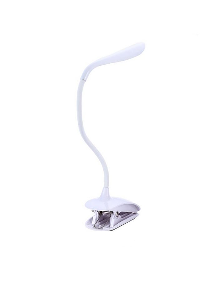 مصباح طاولة LED مزود بمشبك أبيض - Image 2