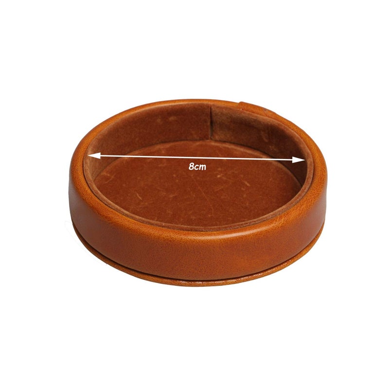 RERIVER Leatherette Dice Cup with Lid Includes 6 Dices, Velvet Interior Quiet in Shaking for Liars Dice Farkle Yahtzee Board Games, Brown - Image 4