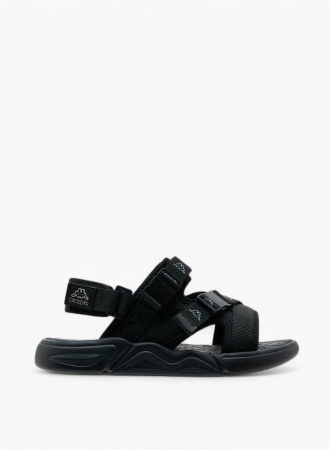 Kappa Boys' Logo Print Floaters with Hook and Loop Closure  - Image 2