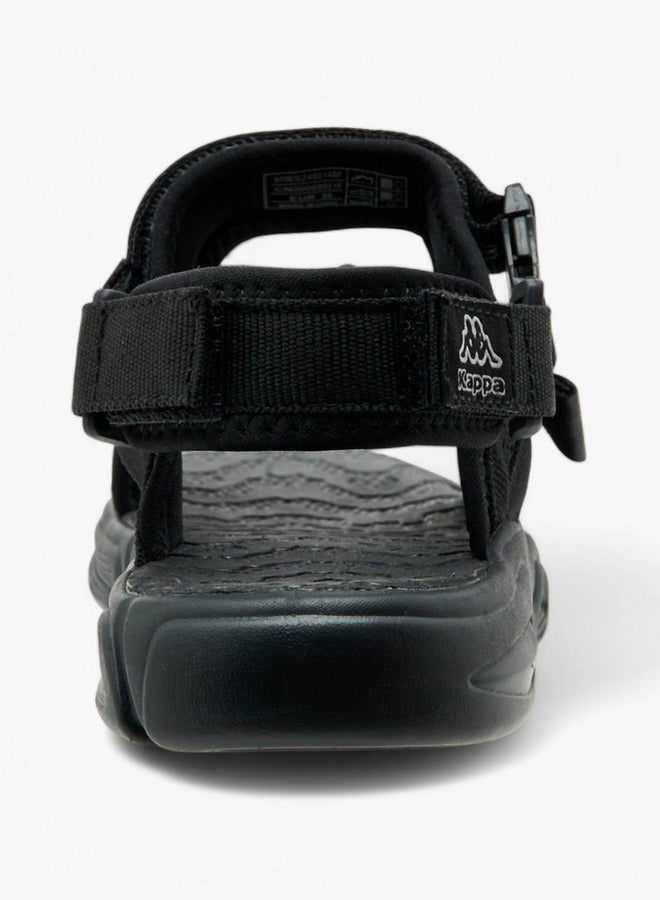 Kappa Boys' Logo Print Floaters with Hook and Loop Closure  - Image 4
