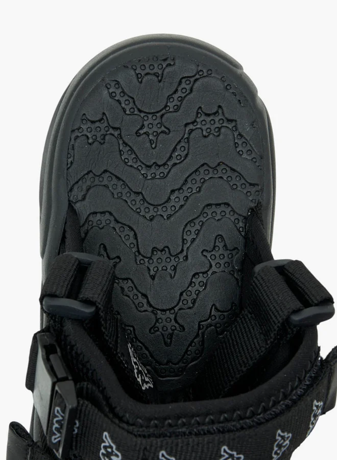 Kappa Boys' Logo Print Floaters with Hook and Loop Closure