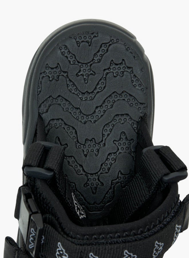 Kappa Boys' Logo Print Floaters with Hook and Loop Closure  - Image 5