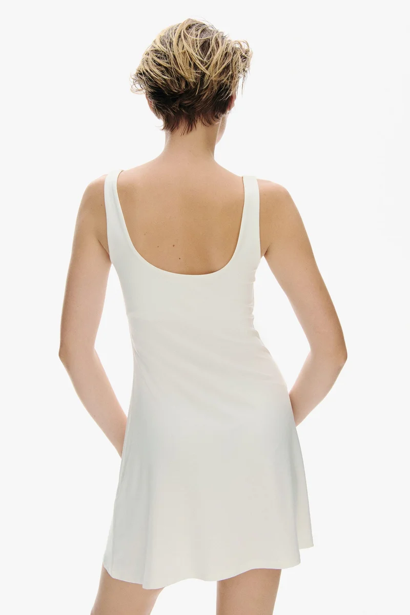H&M Sleeveless microfibre dress
