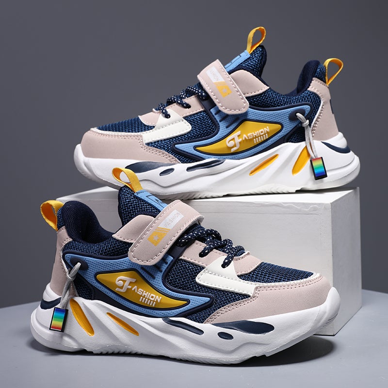 Boys' Sneaker 2023 New Winter Children'S Shoes Boys' Mesh Breathable Medium And Large Children - Image 5