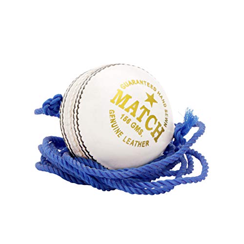 PSE Priya Sports Unisex Leather Hanging Practice Cricket Ball for ODI/Test Match/Practice Match |Pack of 12 |White Color| (White_Pack_of_1, 1.00) - Image 4