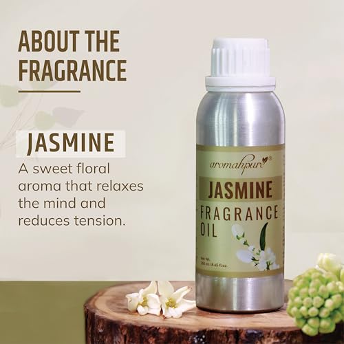 Aromahpure Jasmine Aroma Oil | 250ml Undiluted & Natural | Long-Lasting Scent for Aromatherapy, Candle & Soap Making, Diffusers, Room Freshener, Humidifier, Bathroom Revitalizer & Home Essentials - Image 2