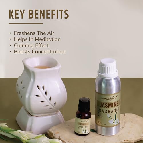 Aromahpure Jasmine Aroma Oil | 250ml Undiluted & Natural | Long-Lasting Scent for Aromatherapy, Candle & Soap Making, Diffusers, Room Freshener, Humidifier, Bathroom Revitalizer & Home Essentials - Image 4