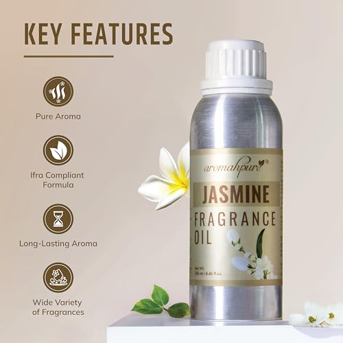 Aromahpure Jasmine Aroma Oil | 250ml Undiluted & Natural | Long-Lasting Scent for Aromatherapy, Candle & Soap Making, Diffusers, Room Freshener, Humidifier, Bathroom Revitalizer & Home Essentials - Image 5