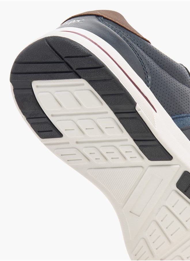 Lee Cooper Mens Logo Print Sneakers With Lace-Up Closure  - Image 4
