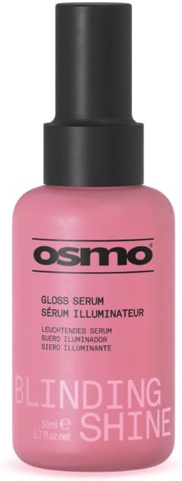 OSMO Blinding Shine Serum Tames Straight Curly Hair Moringa Oil Silk Protien Vegan 50ml