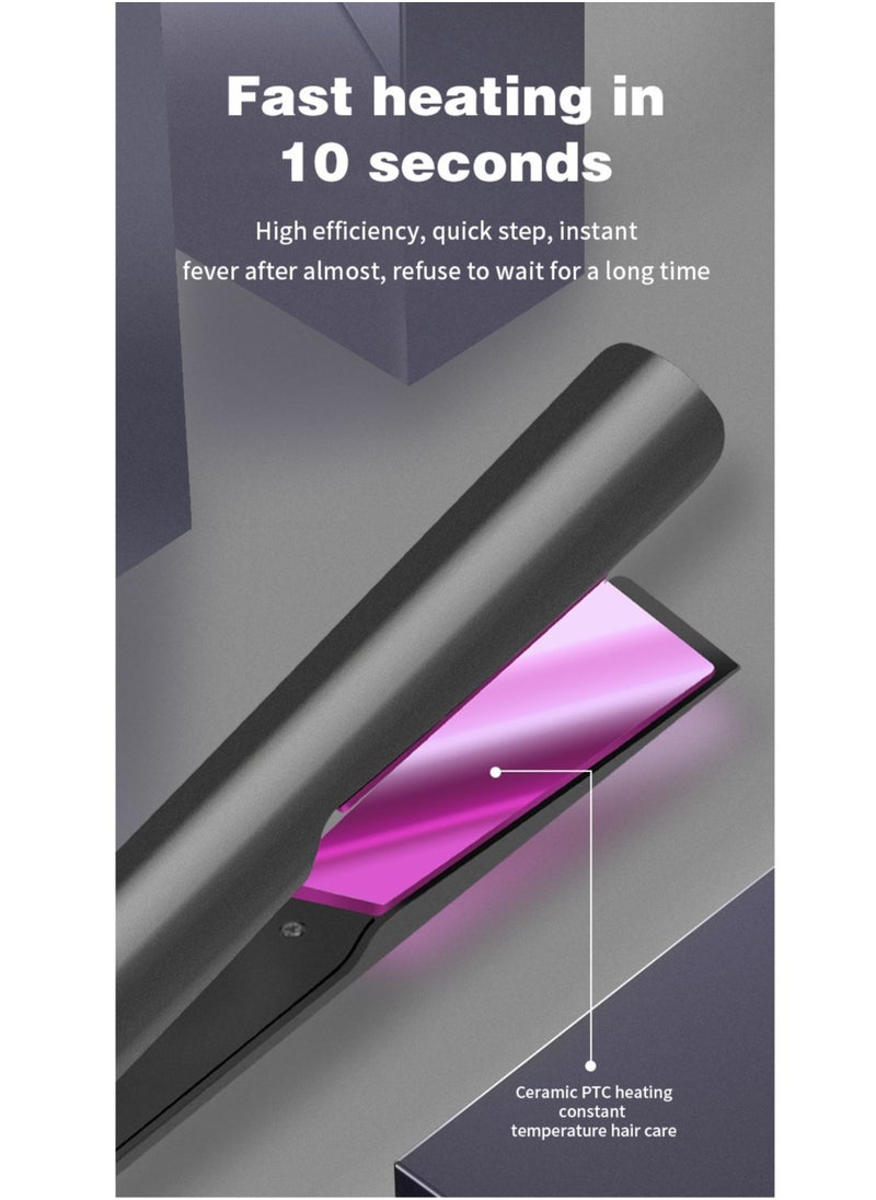 Clamp LCD Display Straightening Curling Iron