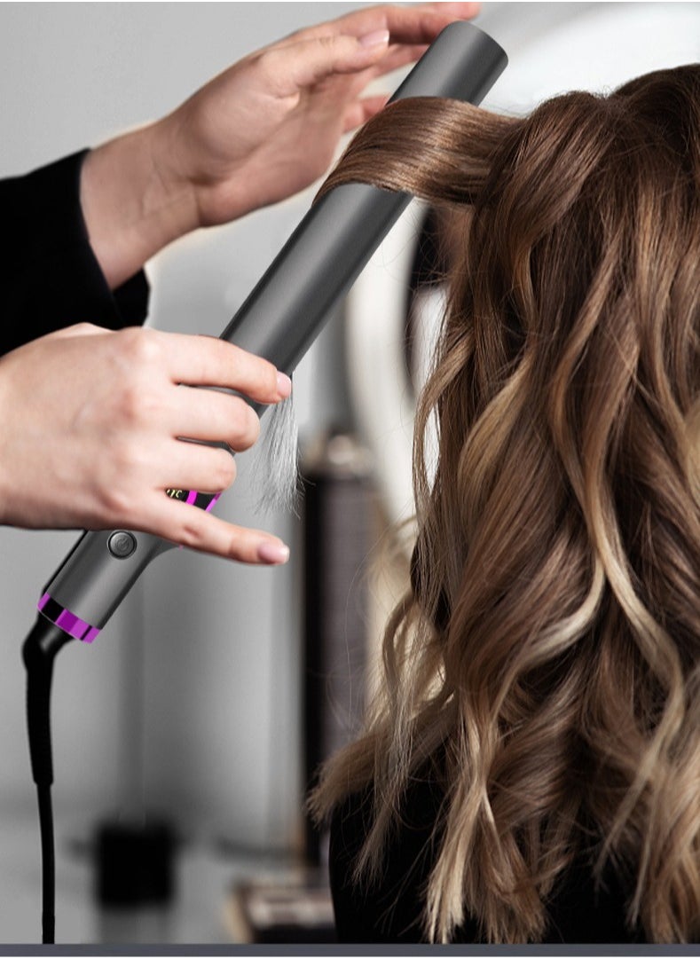 Clamp LCD Display Straightening Curling Iron
