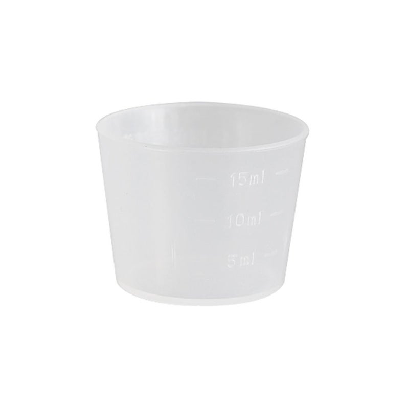 DaycountÂ® Pack of 100 Disposable Graduated Cups, Double Sides Scale 15ml Â½ Ounces Measuring Cup Set