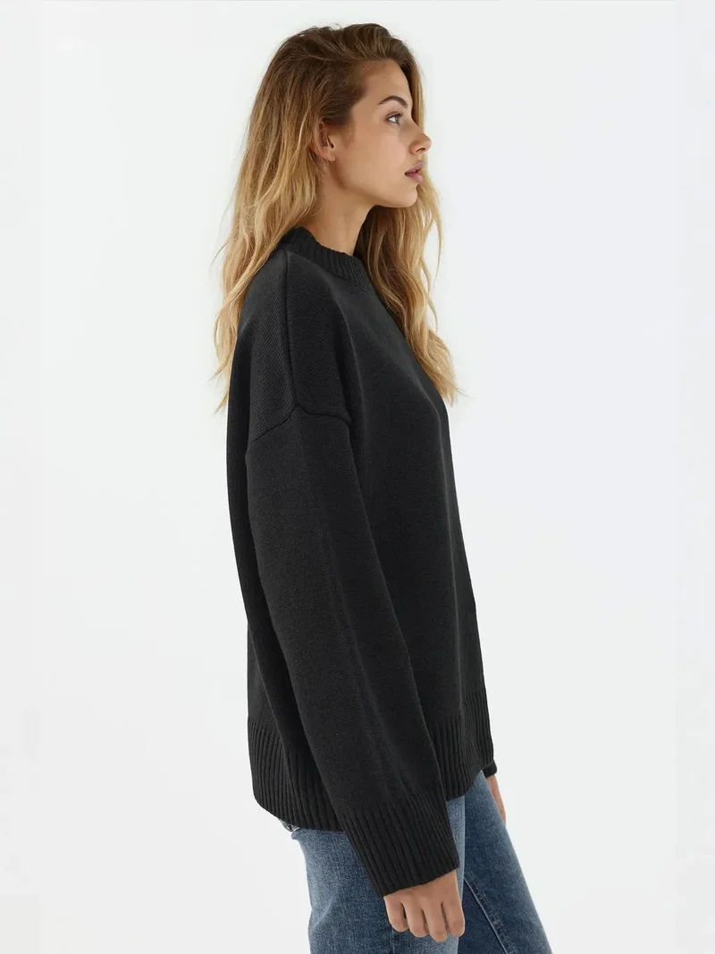HICCUP Crew Neck Cozy Sweater