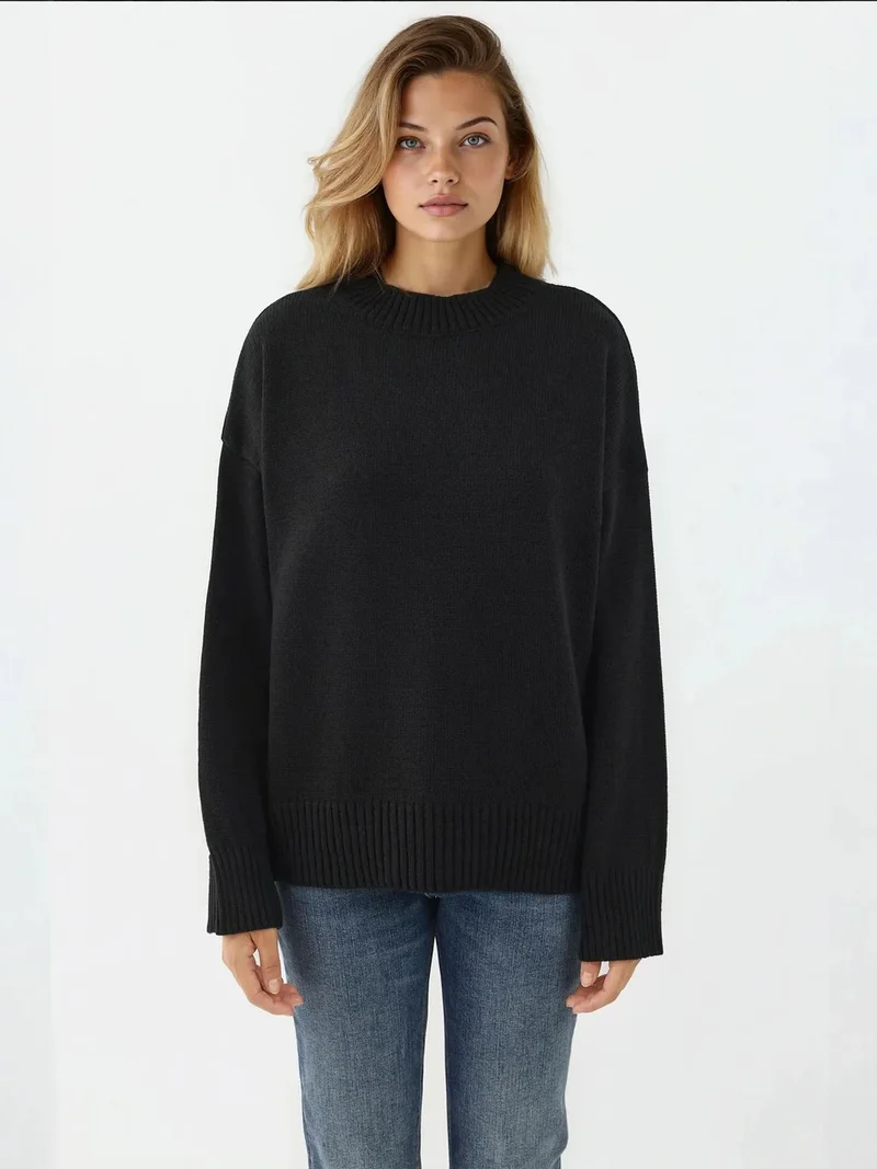 HICCUP Crew Neck Cozy Sweater