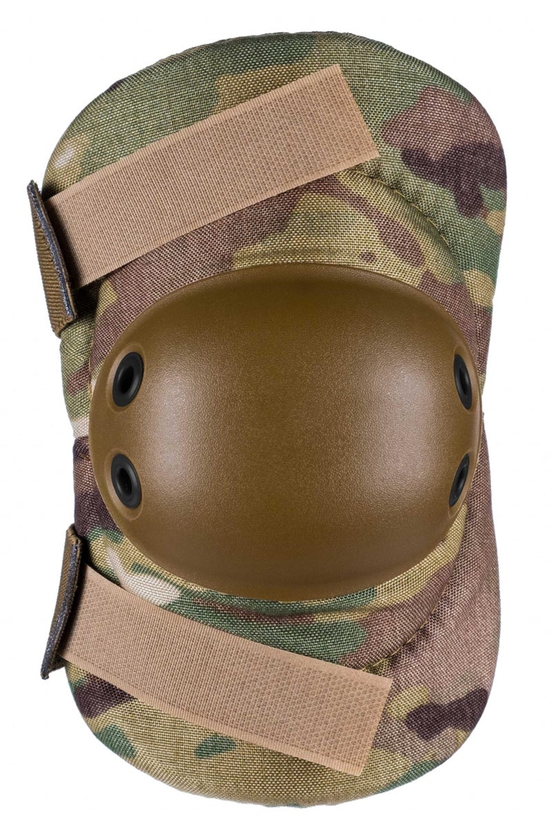Alta 53010.16 AltaFLEX Elbow Protector Pad, MultiCAM Cordura Nylon Fabric, AltaGrip Fastening, Flexible Cap, Round, Coyote - Image 2