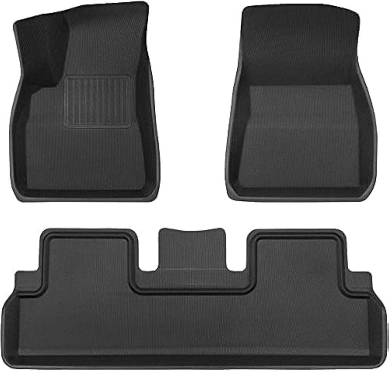 TAPTES Floor Mats for Tesla Model 3 20172025 Premium All Weather AntiSlip Waterproof Floor Liners Car Interior Accessories for Model 3 Highland 2025 2024 2023 2022 2021 2020 2019 2018 2017