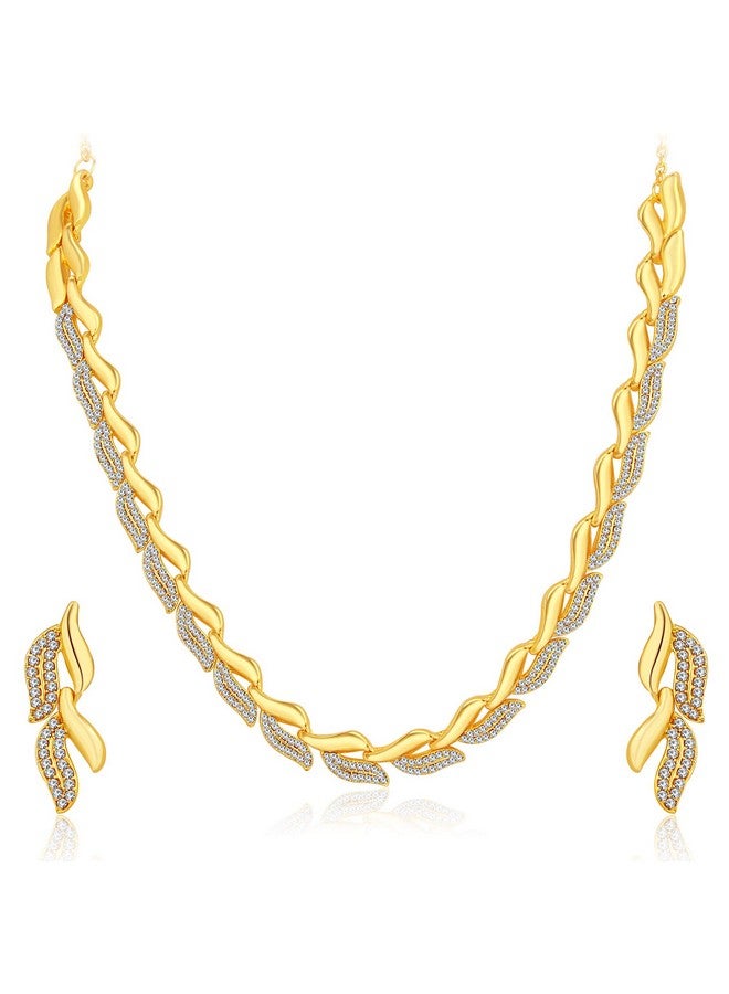 Sukkhi Sparkling Gold Plated Wedding Jewellery Austrian Diamond Set of 4 Necklace Combo for Women (SKR48715) - Image 5