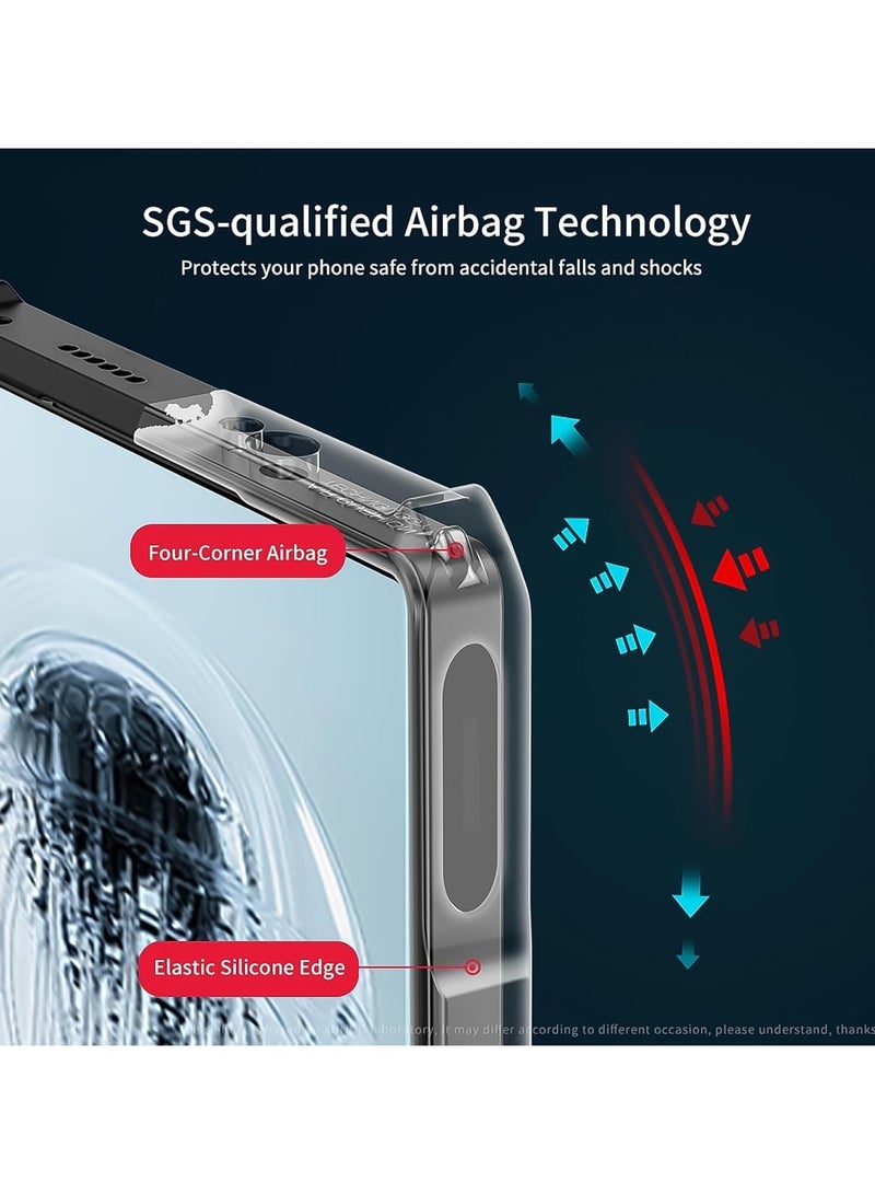 إكسوند جراب لهواتف Red Magic 10S Pro+ / 10S Pro / 10 Pro+ / 10 Pro، غطاء خلفي مع حماية للكاميرا، مصنوع من TPU وPC، مقاوم للصدمات، لا يصفر بمرور الوقت، تصميم نحيف ومتين - Image 4