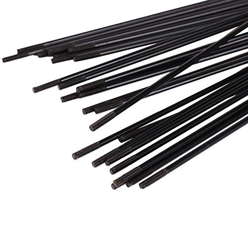 SENQI 36pcs 14G J Bend Bicycle Steel Spokes 170mm-290mm W/Nipples (288mm) - Image 5