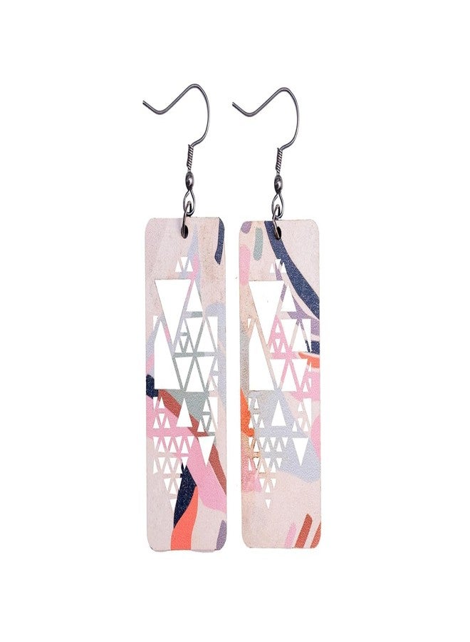 Arkit أقراط خشبية من أركيت للفتيات/النساء/السيدات، أقراط جومكا دائرية | مجوهرات نسائية | مجوهرات من خشب MDF (التصميم رقم 11) - Image 1