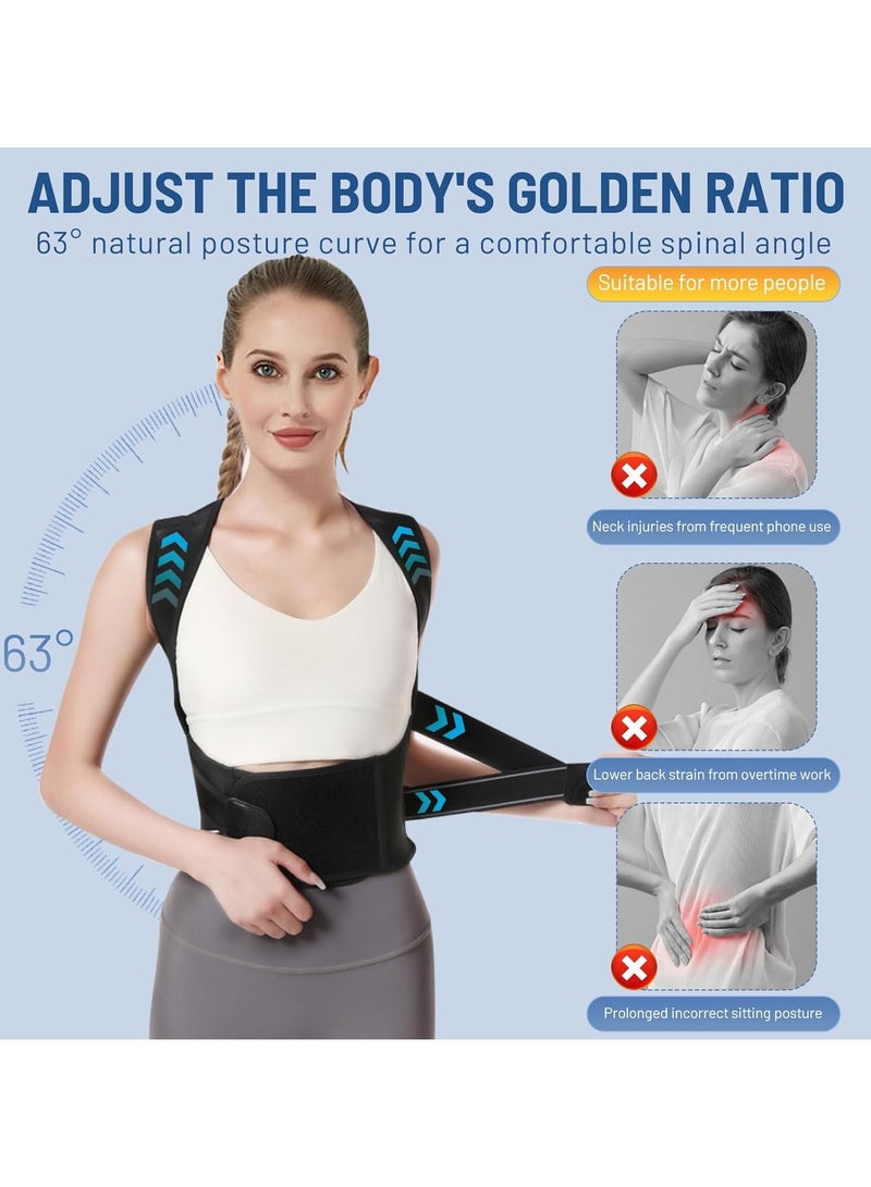 Back Support Posture Corrector for Men and Women, Adjustable Scoliosis Correction Back Corrector, Spine Corrector, Back Support and Posture Trainer - Image 4