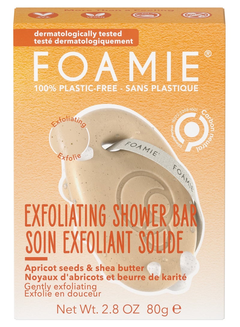 FOAMIE Exfoliating Body Bar With Apricot Seeds & Shea Butter - Image 1
