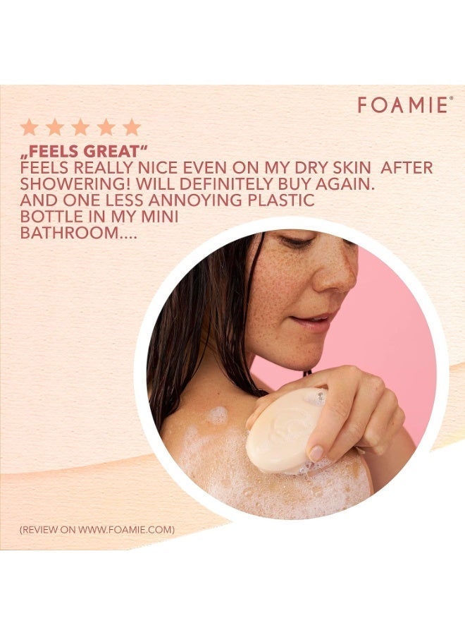 FOAMIE Exfoliating Body Bar With Apricot Seeds & Shea Butter - Image 5