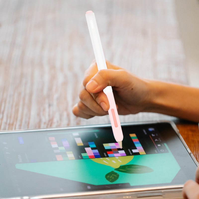 2pcs Silicone Pencil Sleeve Translucent Silicone Pen Holder Compatible for Apple Pencil 2 - Image 2
