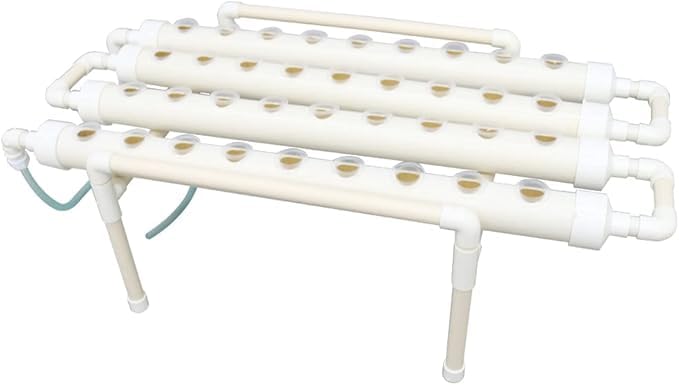Meridian 36 Chalets Hydroponic Plant Growing Kit, 4 Tubes, 1 Layer, Horizontal Vegetable System - CT - Image 1
