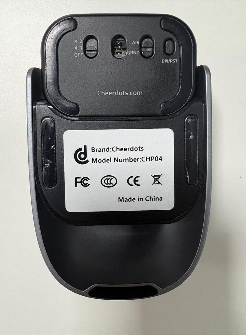 Removable Bluetooth Air Mouse with Touchpad and Recording, Wireless Presentation Remote with Laser Pointer for Mac, Windows (Recording, Silver) - Image 5