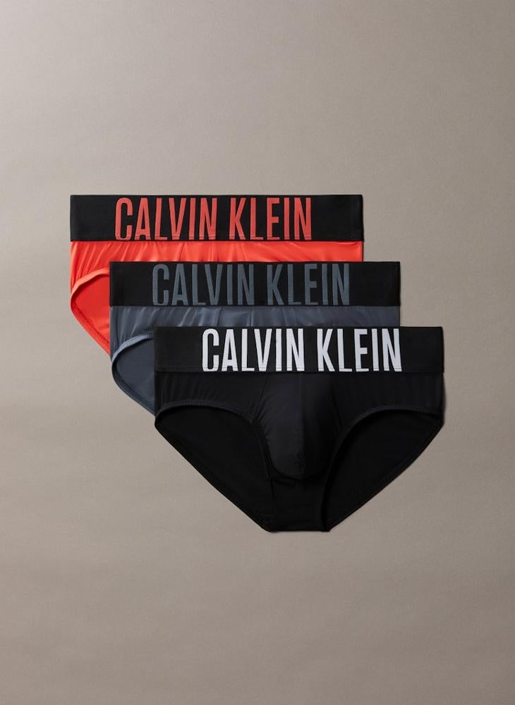 CALVIN KLEIN 3 Pack Hip Briefs - Intense Power Micro