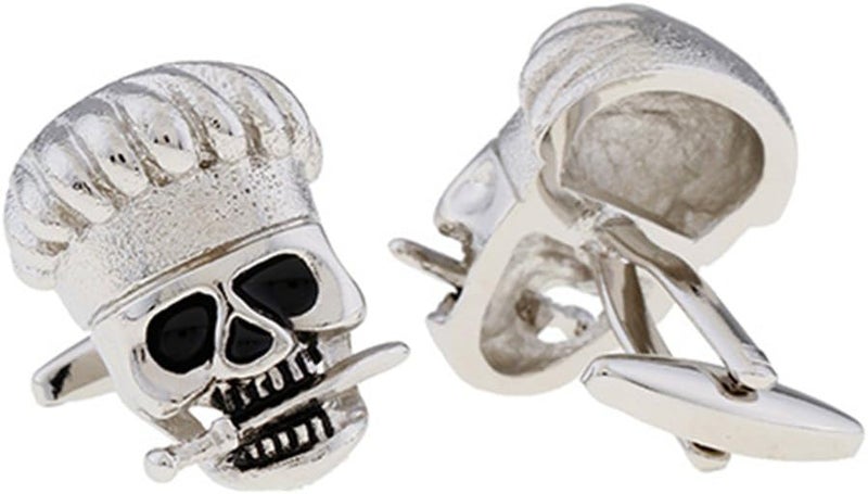 Vcufflinks Chef Cook Skull Cufflinks - Image 2