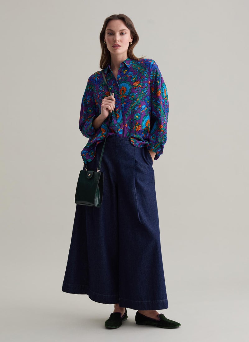 او في اس قميص بقصة مريحة وطبعة - Image 1