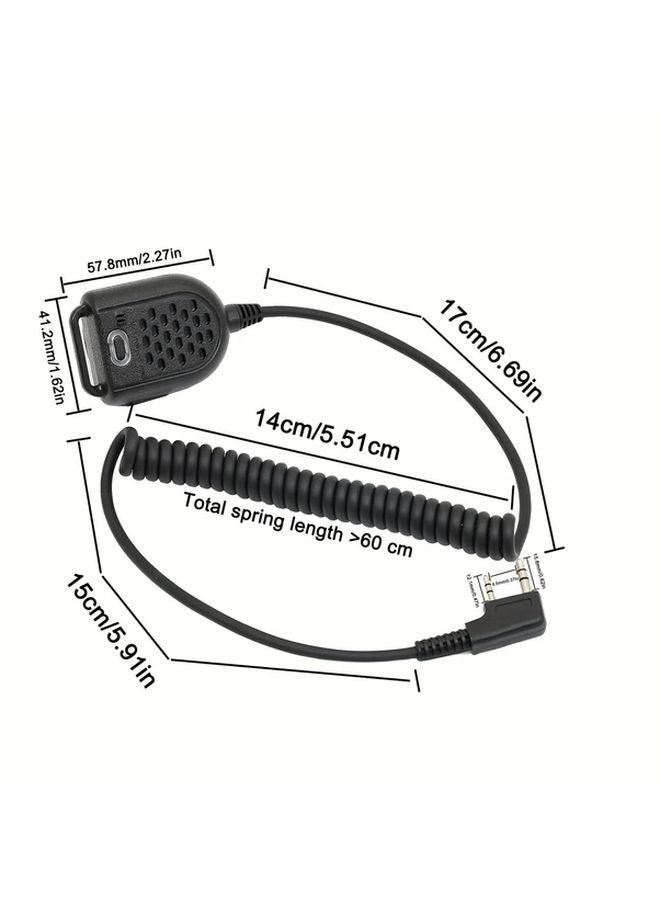 Mini Microphone Speaker For Kenwood TK 3107 Baofeng UV 5R 3W 5W Power 1 5 3km Range - Image 3