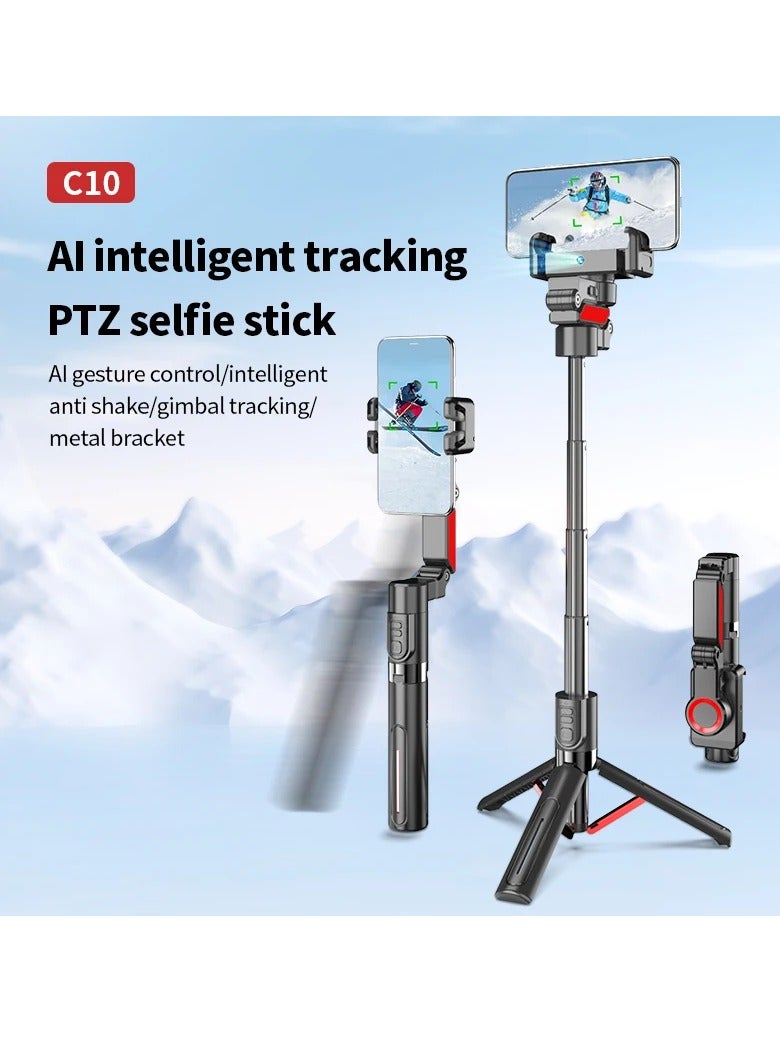 BlueFire Smart Selfie Stick Tripod with 360° Auto Face Tracking & AI Gesture Control – Wireless Remote, Foldable Aluminum Alloy Stand, Anti-Shake Stabilizer for Live Streaming, Vlogging, and Photography Max 700mm Extended Length, Waterproof, No App Needed - Image 5