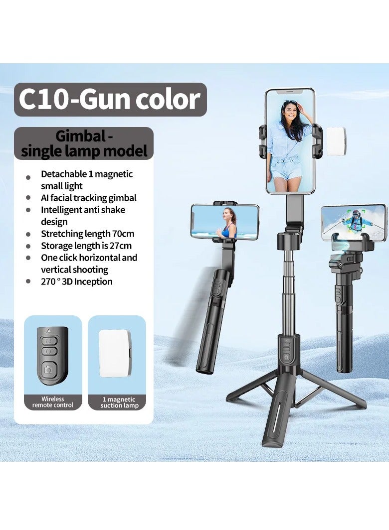 BlueFire Smart Selfie Stick Tripod with 360° Auto Face Tracking & AI Gesture Control – Wireless Remote, Foldable Aluminum Alloy Stand, Anti-Shake Stabilizer for Live Streaming, Vlogging, and Photography Max 700mm Extended Length, Waterproof, No App Needed - Image 4