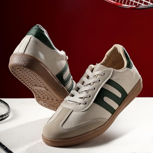 TRASE Casual Sneaker Shoes for Women | Soft Cushioned Insole | Sneakers for Woman | Lightweight | Comfortable | Stylish, Trendy Girls and Women Sneakers with Laces (Green-Cream, 3 UK) - Image 5