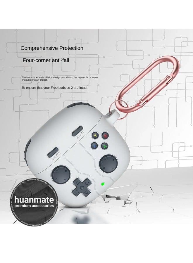 huanmate Huawei FreeBuds SE 2/SE 3 Premium Protection Case Cover - White - Lightweight, Stylish Design, Accurate Cut-outs - Easy to Install & Remove - Durable Shield for Your Huawei FreeBuds SE 2 - Image 2