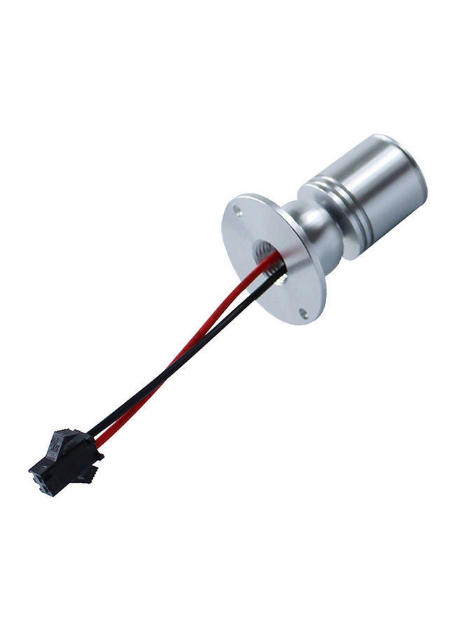 NIBEMINENT 1W Recessed Mini Spotlight Lamp Silver/Red/Black 5cm