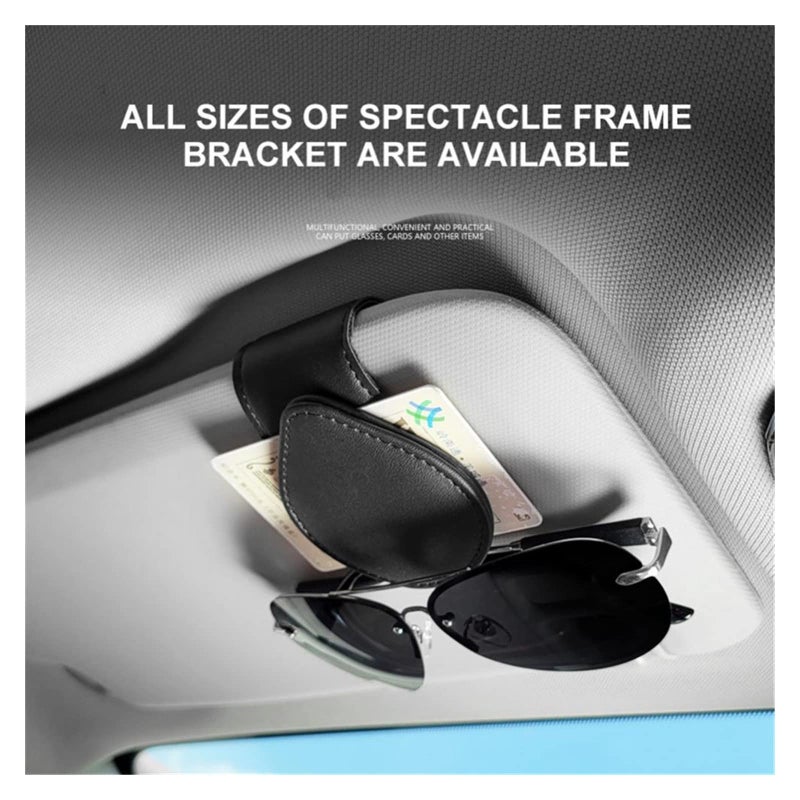 Universal Car Sunglasses Holder Visor Clip Organizer Accessory White One Size - Image 5